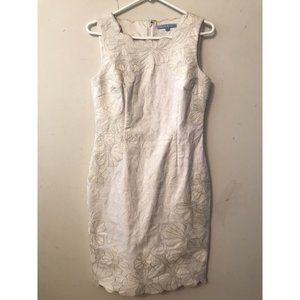 Antonio Melani Brocade MCM 60's Retro Hollywood Scalloped Hem/ Neckline Sexy 4